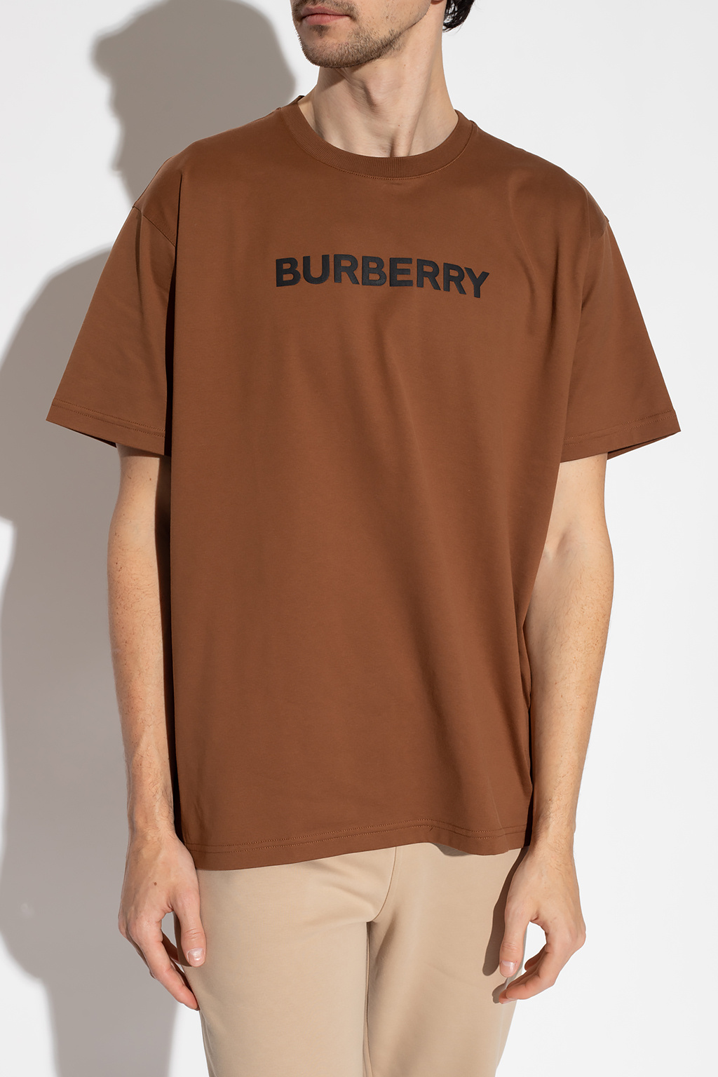 burberry kids logo coated cotton bucket hat shirt Biname fmedShops Burberry Harriston T Men s Clothing